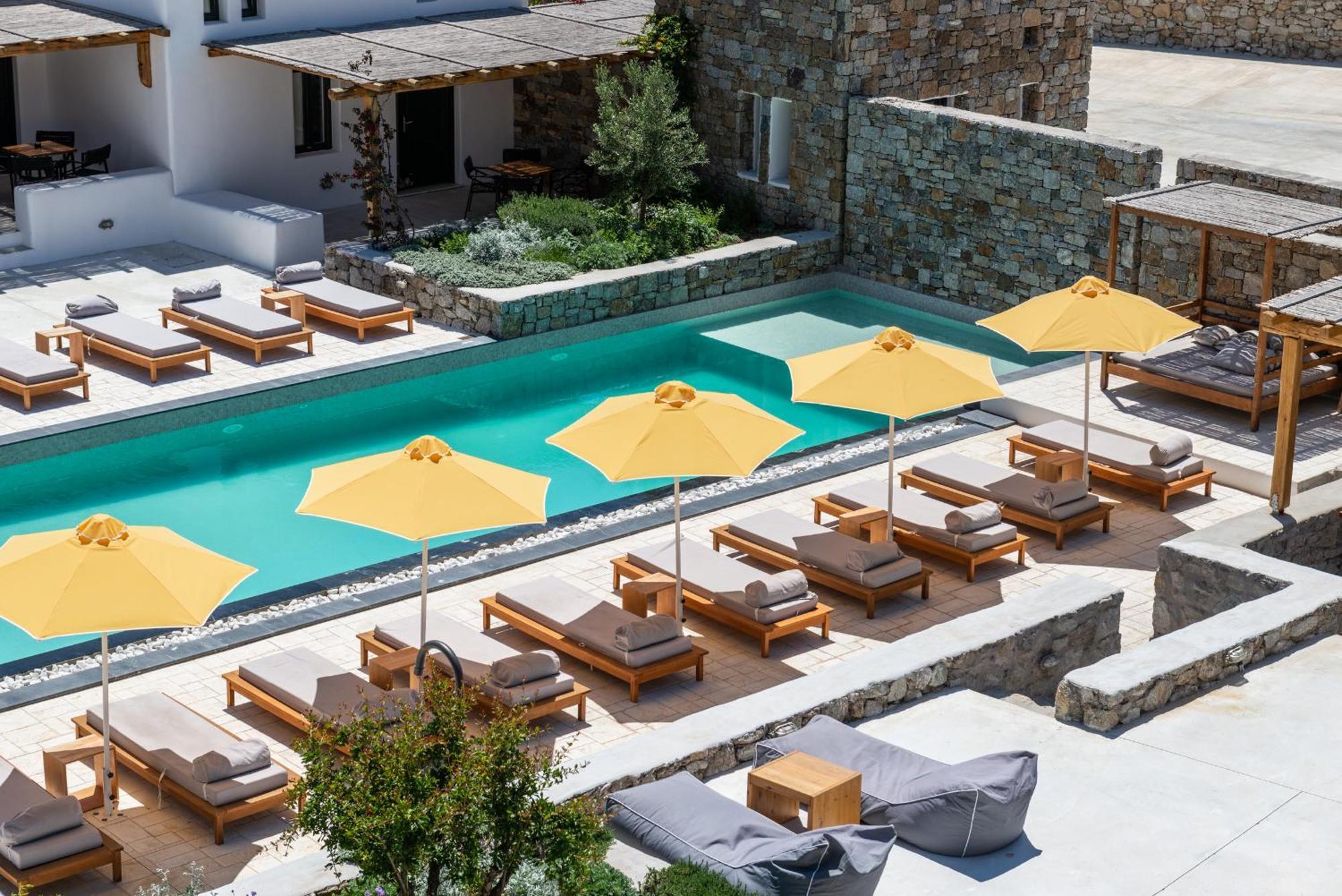 Mykonos Drops Hotel Platys Gialos  Bagian luar foto